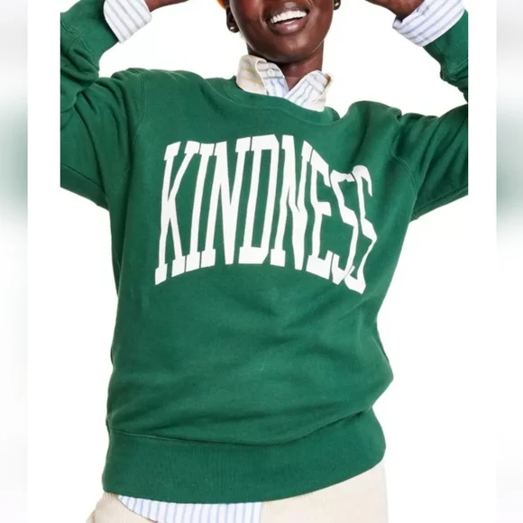 Rowing Blazers For Target Green Kindness Sweatshirt - Picture 9 of 10